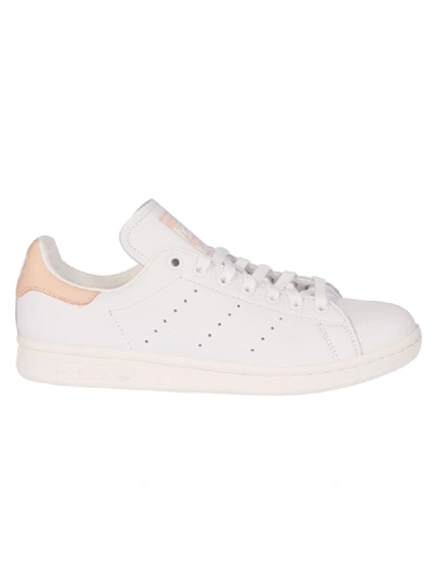 Shop Adidas Originals Stan Smith Sneakers In White/pale Pink