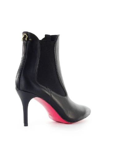 Shop Pinko Bracciano Black Leather Ankle Boot In Nero (black)