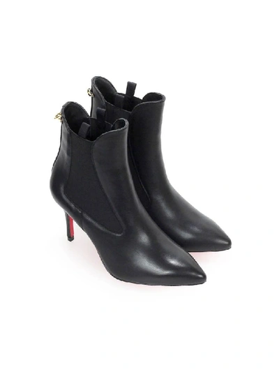 Shop Pinko Bracciano Black Leather Ankle Boot In Nero (black)