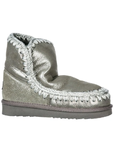 Shop Mou Eskimo 18 Ankle Boots In Microglitter Lapponia
