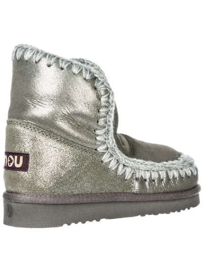 Shop Mou Eskimo 18 Ankle Boots In Microglitter Lapponia
