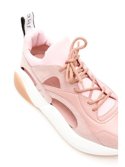 Shop Stella Mccartney Cut-out Eclypse Sneakers In Trose Mros Mon Wg Bk (pink)