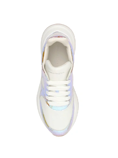 Shop Alexander Mcqueen Runner Oversize Sneakers In Multi Optic White (white)