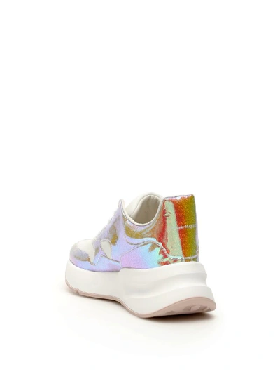 Shop Alexander Mcqueen Runner Oversize Sneakers In Multi Optic White (white)