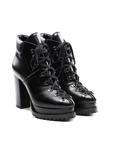 Shop Alaïa Platformed Ankle Boot In Noir