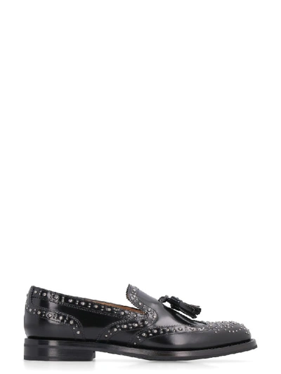 Shop Church's Tamaryn Leather Loafers In Black