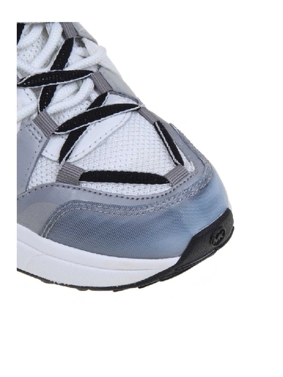 Shop Michael Kors Sneakers Hero Reflective In Silver