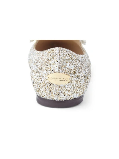 Shop Jimmy Choo Infinity Glitter Fabric In Moon Sand Moon Sand