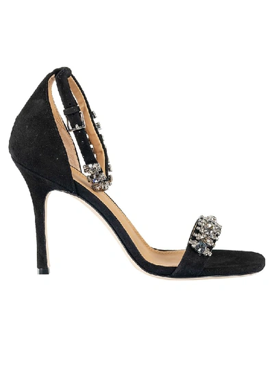 Shop Tory Burch Penelope Embellished Sandals In Perfect Black
