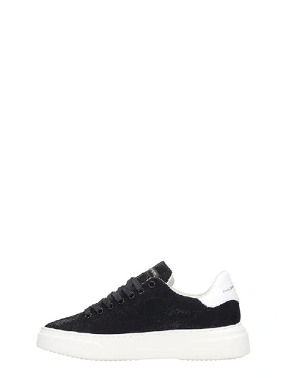 Shop Philippe Model Temple Sneakers In Black Tech/synthetic