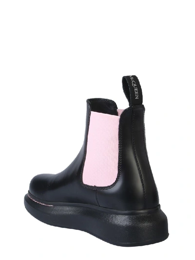 Shop Alexander Mcqueen Chelsea Hybrid Boots In Nero