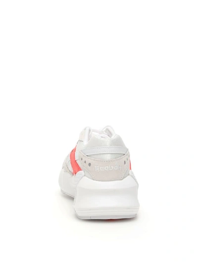 Shop Reebok Gigi Hadid Aztrek Double 93 Sneakers In White Multi (white)