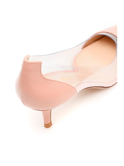 Shop Gianvito Rossi Plexi 55 Pumps In Dahlia (pink)