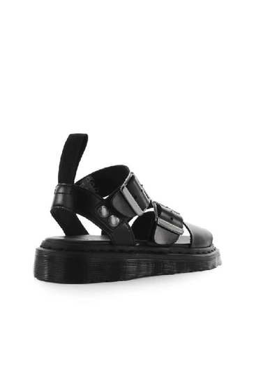 Shop Dr. Martens Gryphon Brando Black Womens Sandal In Nero