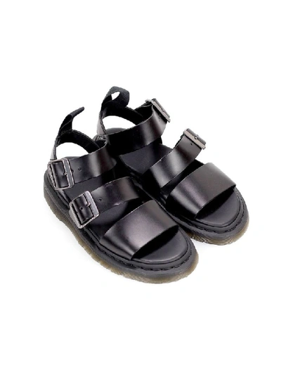 Shop Dr. Martens Gryphon Brando Black Womens Sandal In Nero