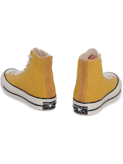 Shop Converse Canvas High-top Sneakers In Yellow