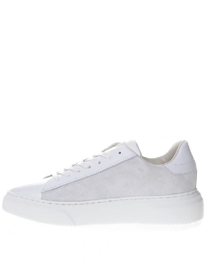 Shop Philippe Model Temple White Leather Studded Sneakers