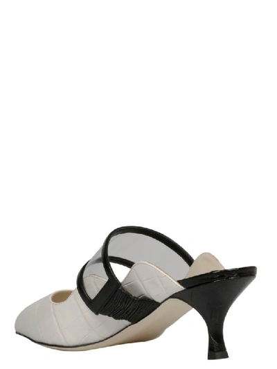 Shop Francesca Bellavita Kitten Heel Sandals In White