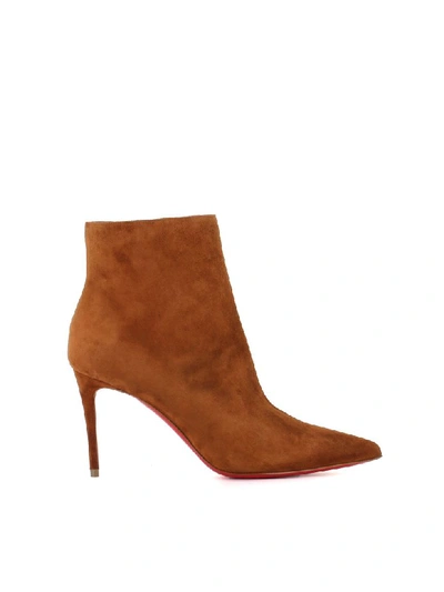 Shop Christian Louboutin Ankle-boot So Kate Booty 85 In Cigar