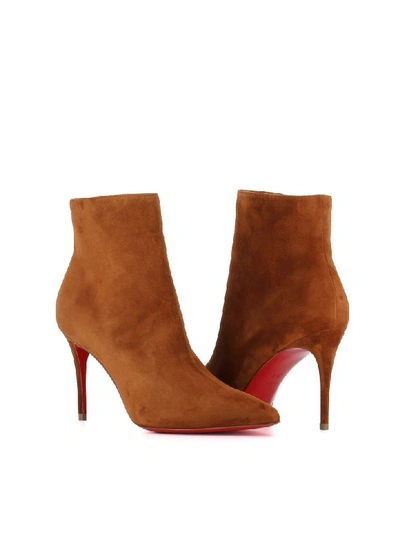 Shop Christian Louboutin Ankle-boot So Kate Booty 85 In Cigar