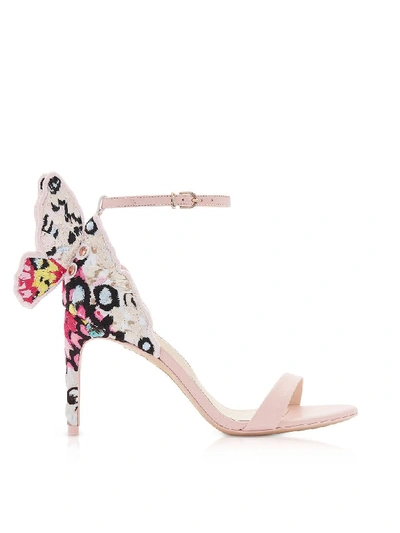 Shop Sophia Webster Sophia Pink & Multi Chiara Embellished 85mm Sandals