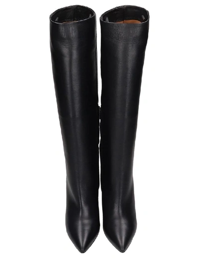 Shop The Seller High Heels Boots In Black Leather