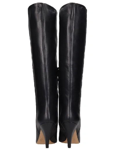 Shop The Seller High Heels Boots In Black Leather