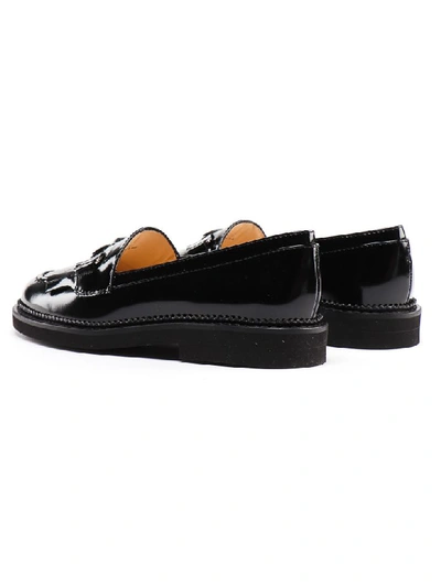 Shop Tod's Fringe Loafer In Nero