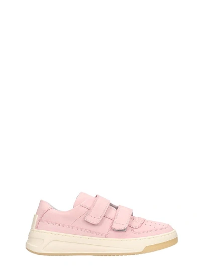 Shop Acne Studios Steffey Sneakers In Rose-pink Nubuck