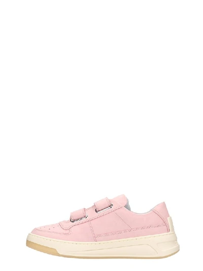 Shop Acne Studios Steffey Sneakers In Rose-pink Nubuck