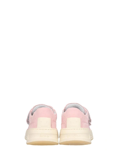 Shop Acne Studios Steffey Sneakers In Rose-pink Nubuck