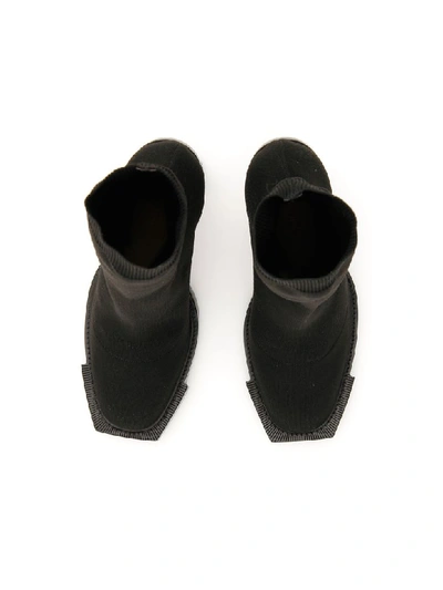 Shop Alexander Mcqueen Hybrid Sock Boots In Black (black)