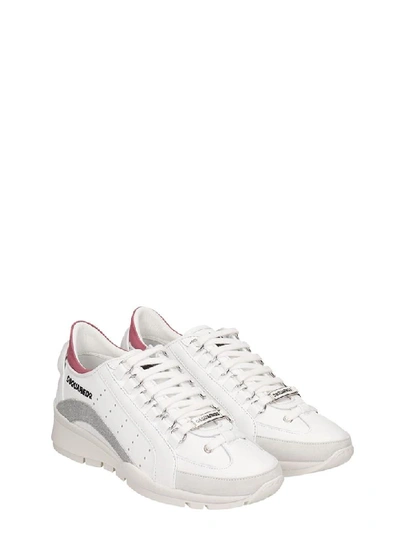 Shop Dsquared2 551 Sneakers In White Leather
