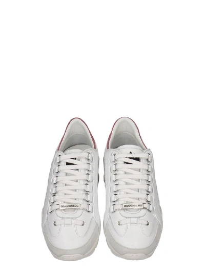 Shop Dsquared2 551 Sneakers In White Leather
