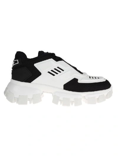 Prada Cloudbust Thunder Lug Platform Sneaker In White