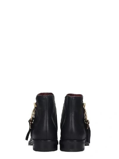 Shop See By Chloé Louise Low Heels Ankle Boots In Black Leather