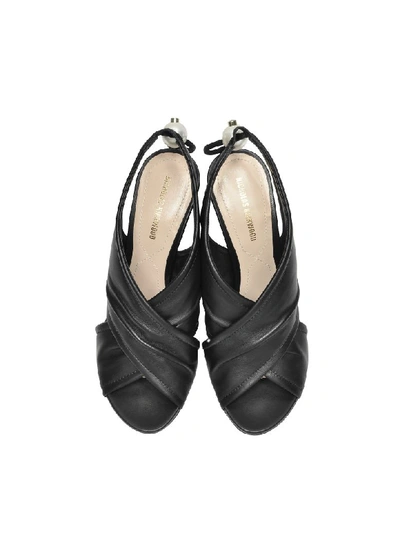 Shop Nicholas Kirkwood Black Nappa 10mm Delfi Sandals