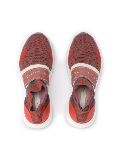 Shop Stella Mccartney Adidas By  Ultraboost X 3d Sneaker In Red And Gray Fabric In Multicolor