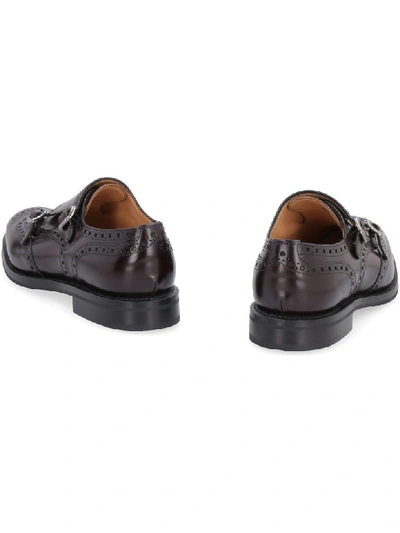 Shop Church's Lana R Monk-strap Leather Brogues In Burgundy