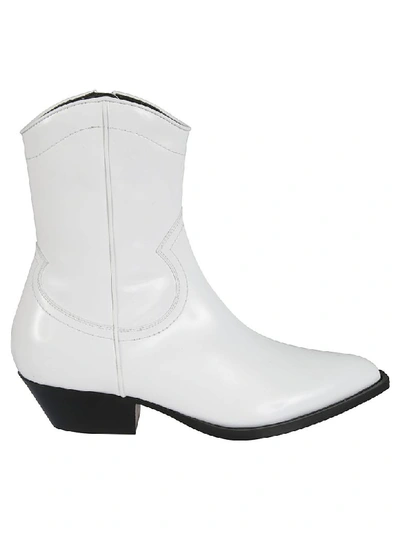 Shop Philosophy Di Lorenzo Serafini Zipped Ankle Boots In White