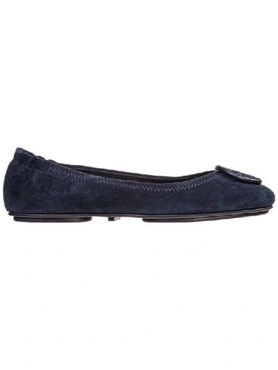 Shop Tory Burch Daku Ballet Pumps In Perfect Navy