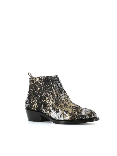 Shop Alexander Hotto Ankle Boots 56695 In Black/silver