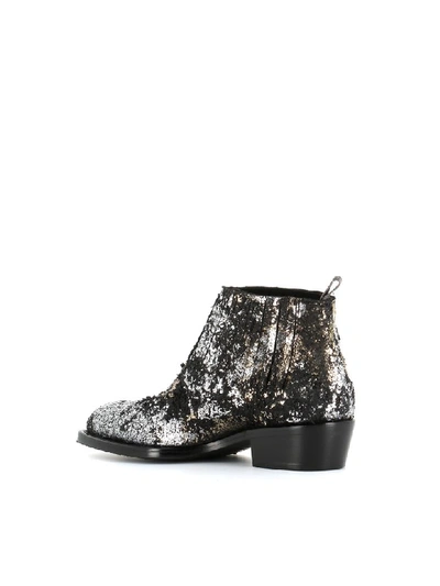 Shop Alexander Hotto Ankle Boots 56695 In Black/silver