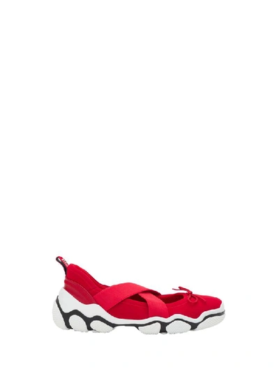 Shop Red Valentino Red Ballet Sneakers In Rosso