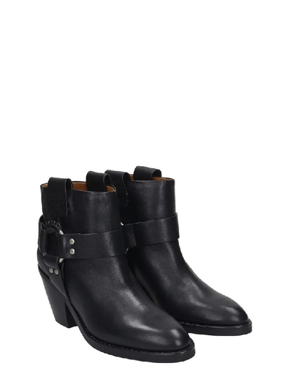 Shop See By Chloé Texan Ankle Boots In Black Leather