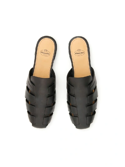 Shop Church's Becky Mules In Black (black)