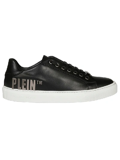 Shop Philipp Plein Low-top Logo Plaque Sneakers In Black