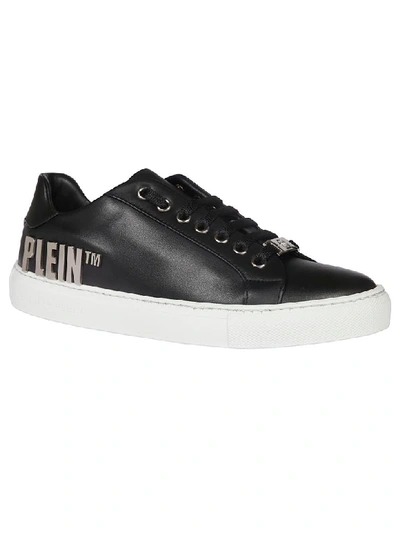 Shop Philipp Plein Low-top Logo Plaque Sneakers In Black