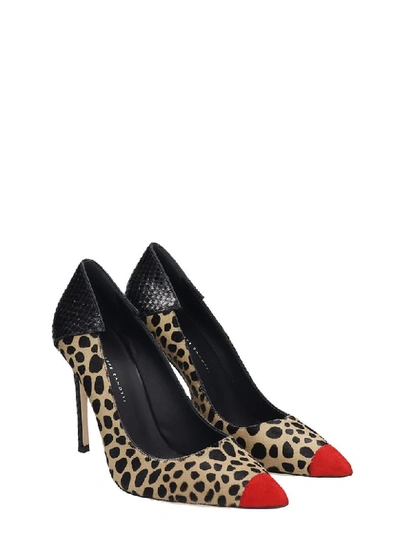 Shop Giuseppe Zanotti Adeline Feline Pumps In Animalier Pony Skin