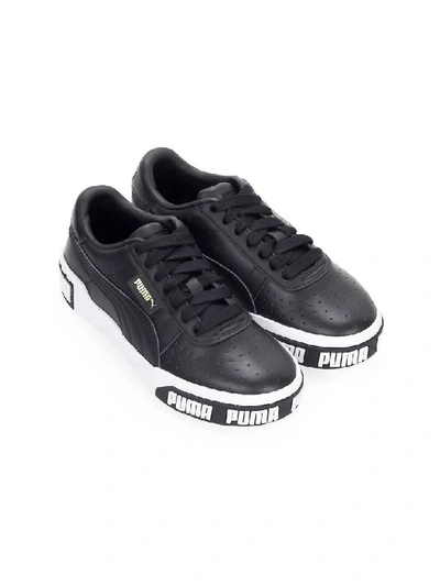 Shop Puma Cali Bold Black Gold Sneaker In Nero (black)
